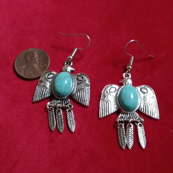Thunderbird Native Earrings - Picture 2 of 2